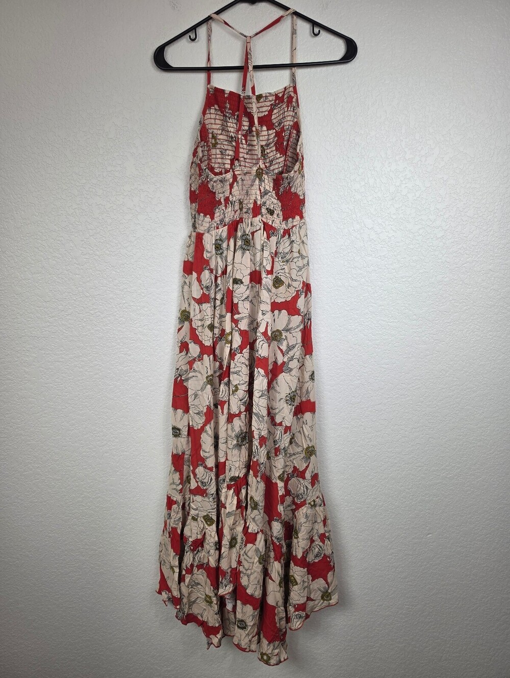 Free People Red Floral Maxi Dress